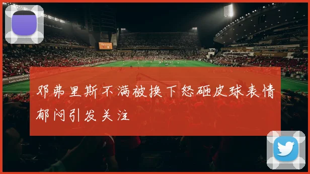 邓弗里斯不满被换下怒砸皮球表情郁闷引发关注